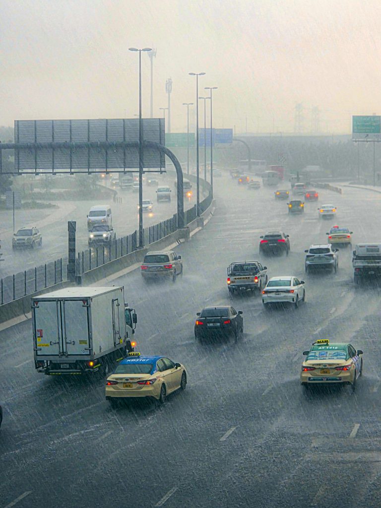 Heavy rain traffic conditions related to a car accident lawyer in Florida claim